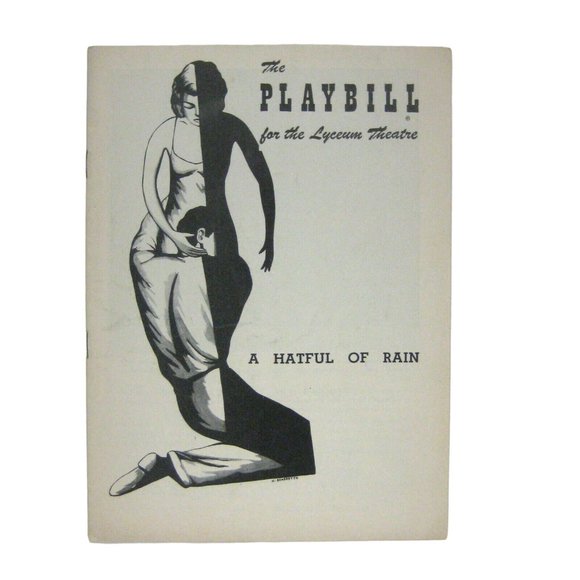 A Hateful Rain Playbill 1956 Shelley Winters Ben Gazzara Franciosa Silvera - Picture 1 of 4